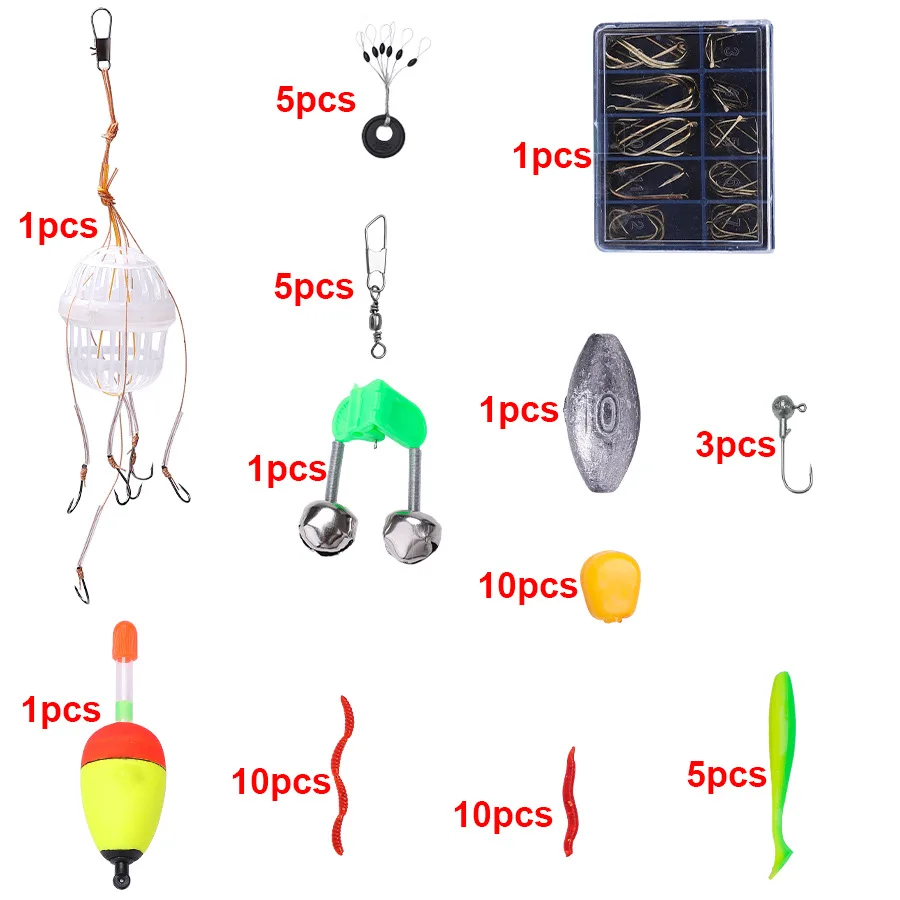 Caña de pescar giratoria y carrete Combo1.8M caña telescópica con 5,2: 1 carrete 3BB arrastre máximo 5kg Kit de pesca completo juego de pesca - imagen 5