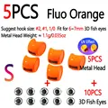 5pcs Fluo Orange S