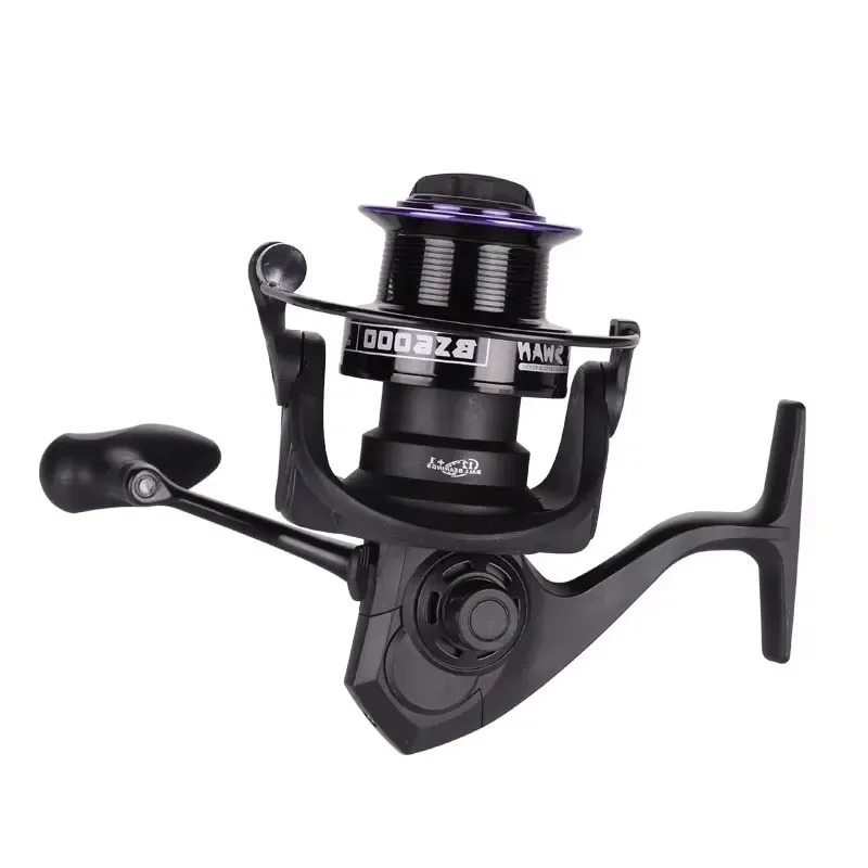 Carrete de pesca ultraligero serie 6000-10000 13 + 1 BB rueda giratoria de Metal para equipo de pesca con caña en hielo de fundición larga