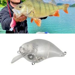 10 Uds cebo en blanco sin pintar 14g 25,8g pico cuadrado sonajero flotante Crankbait DIY señuelo de pesca Artificial