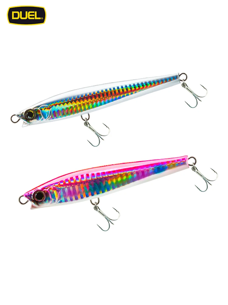 Señuelo tipo lápiz de hundimiento Duel Hardcore, cebo duro de pececillo de fundición Ultra larga distancia para lubina, atún, pez grande F1207, 50g, 40g, 30g - imagen 3