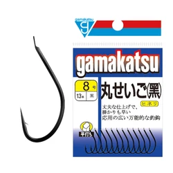 Anzuelos Gamakatsu Maruki – Negro con púas y punta retorcida