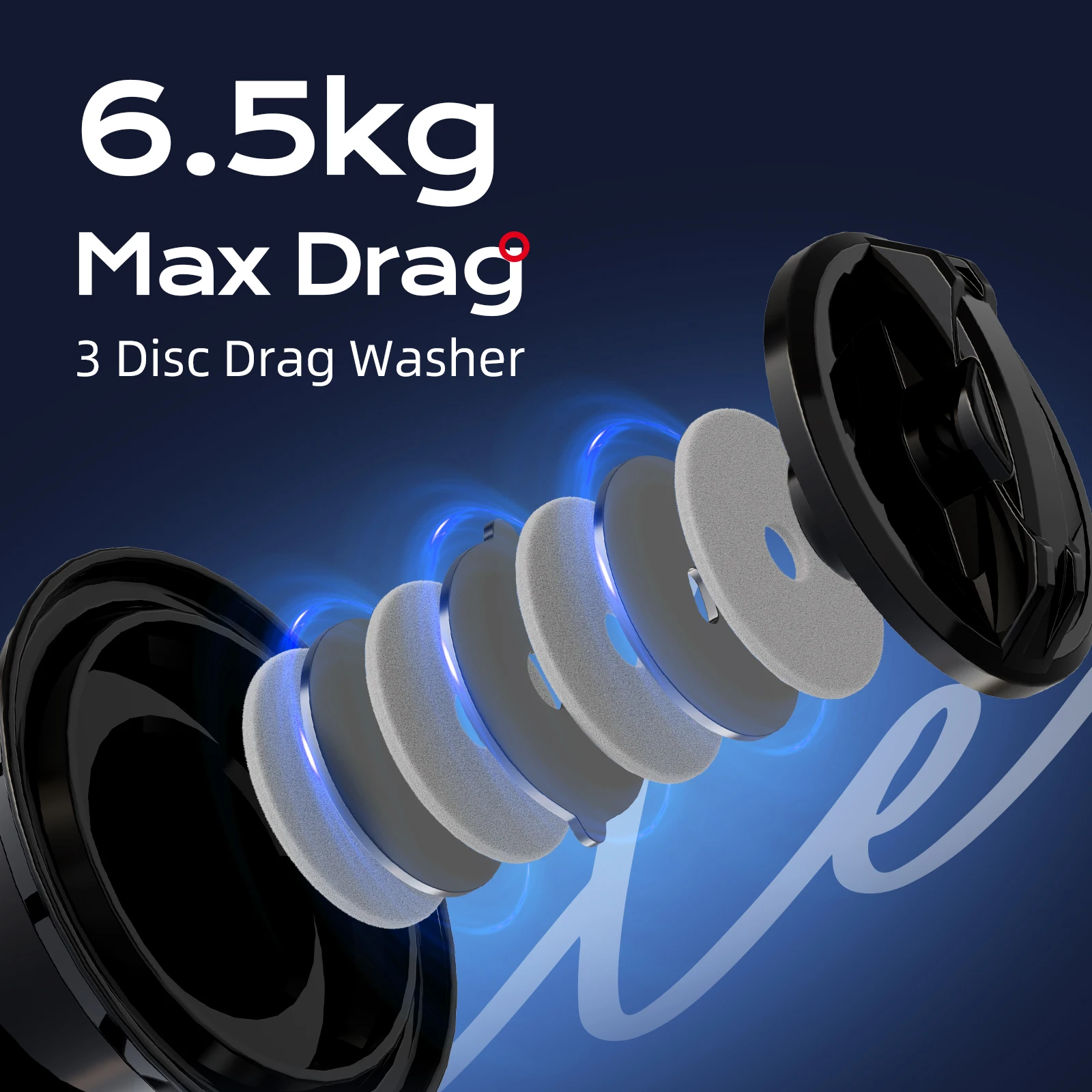 Carretes de pesca HANDING LiteII, carrete totalmente redondo, arrastre máximo de 6,5 KG, serie 1000-6000, carrete giratorio suave y duradero, relación de engranaje 5,2: 1 - imagen 3