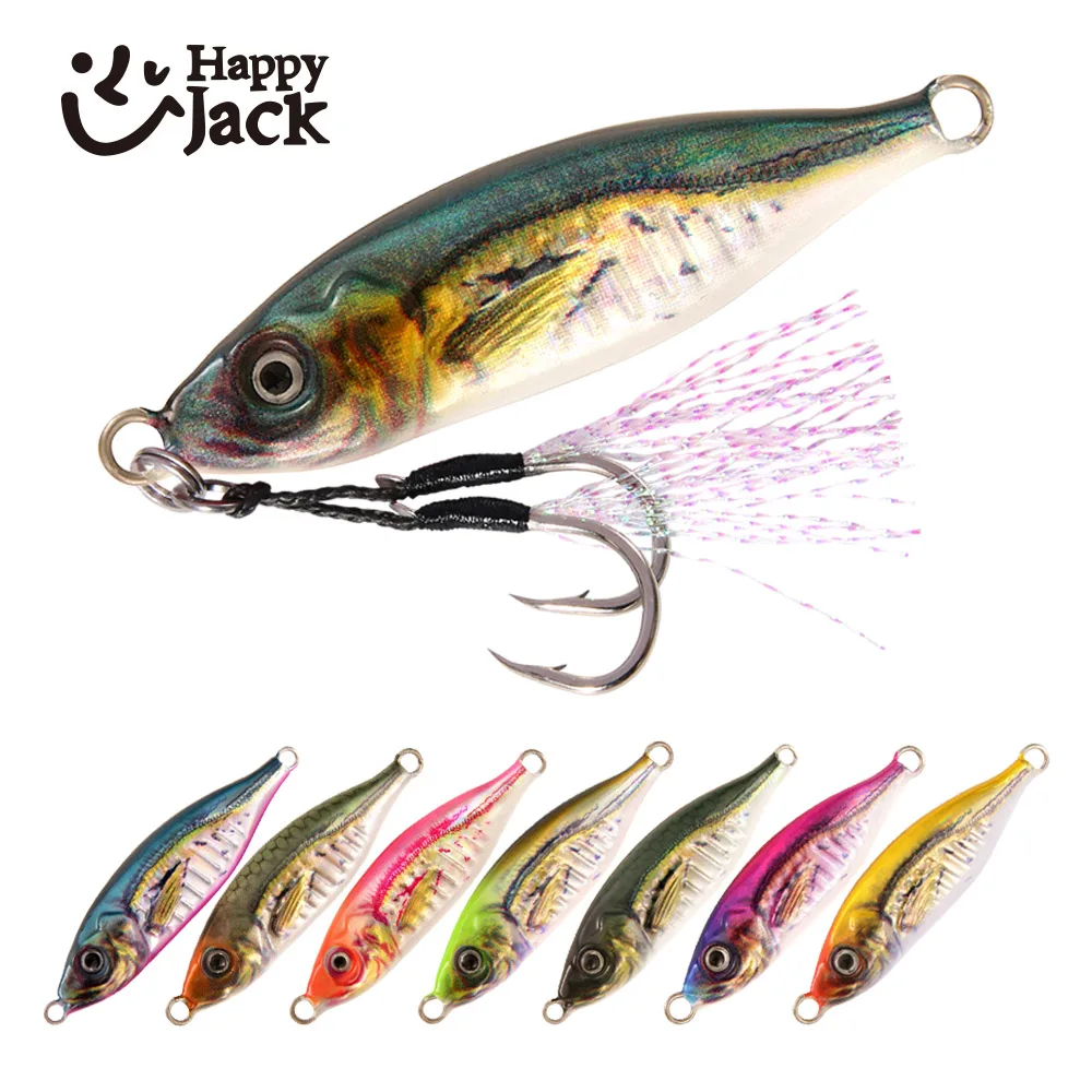Happyjack Jig metal láser 3D micro lento para trucha y pesca marina - imagen 5