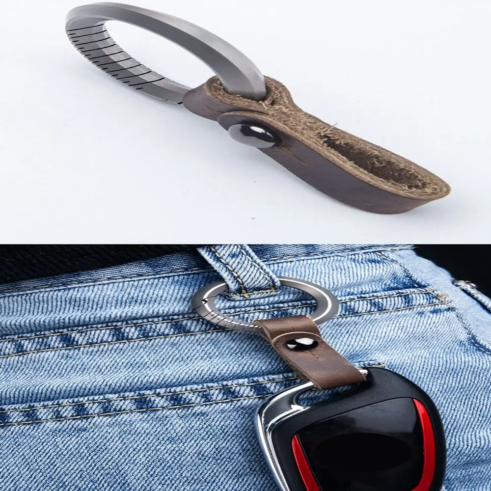 Llaveros de coche superligeros reales para hombre, llaveros con hebilla, colgante, llaveros de regalo creativos para hombre - imagen 4