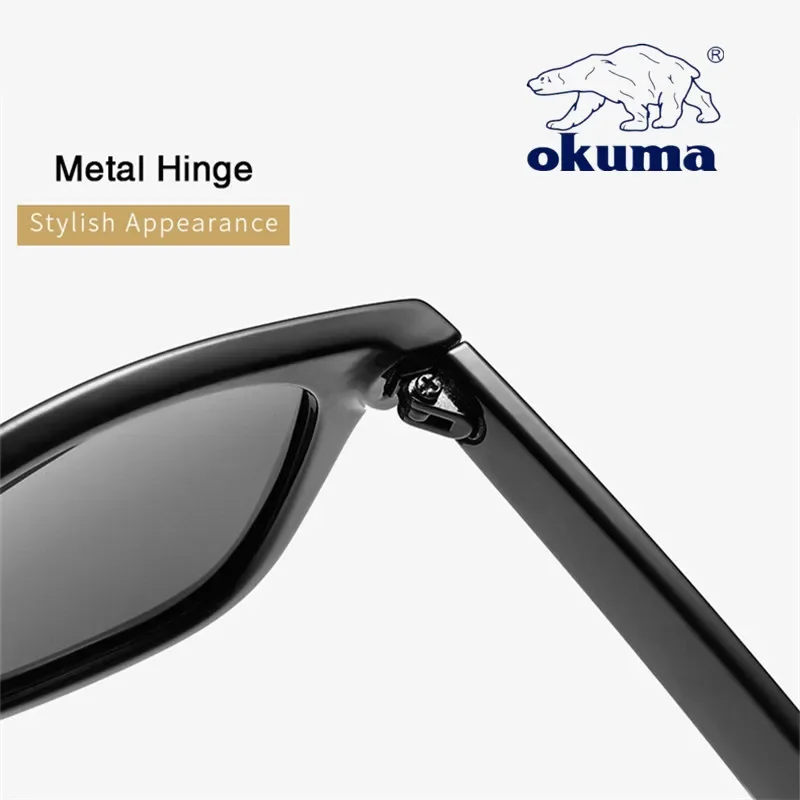 OKUMA gafas de sol polarizadas protección UV400 para hombres y mujeres caza al aire libre pesca conducción bicicleta gafas de sol caja opcional - imagen 5
