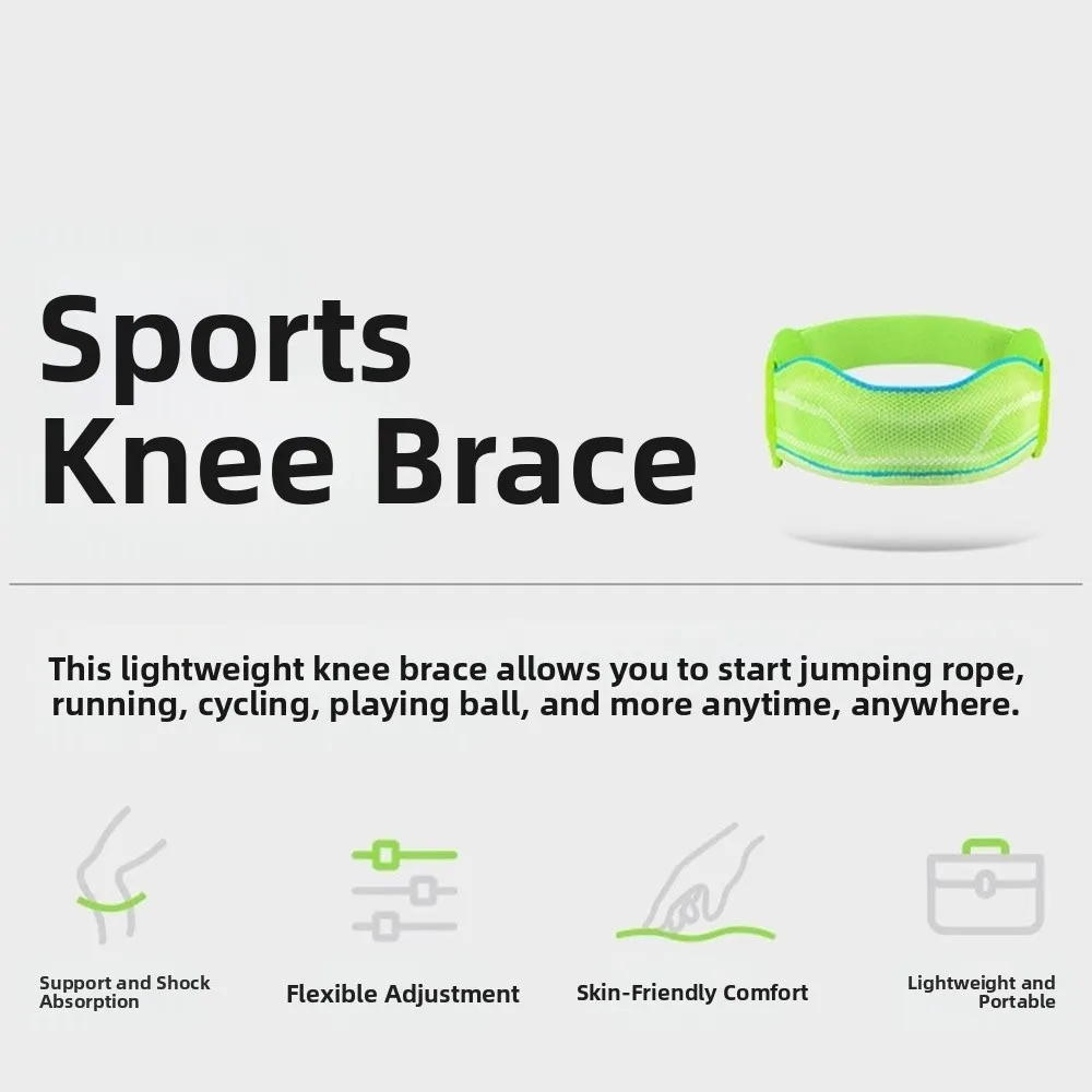 Correa de rótula deportiva de compresión, rodillera transpirable con amortiguador, Protector de rodilla, soporte de tendón rotuliano ajustable para senderismo - imagen 2