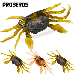 Señuelo Cangrejo Artificial 13cm – Vinilo realista con anzuelo para mar