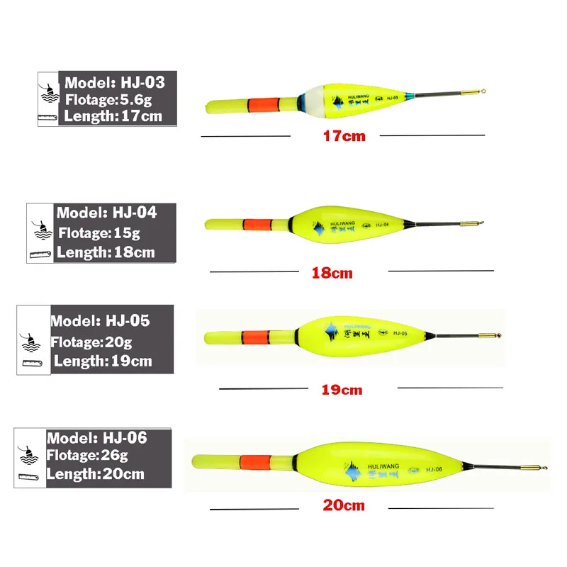 HLJFISHING-flotador de pesca nocturno, 1 unidad, LED luminoso, caña de pescar - imagen 3