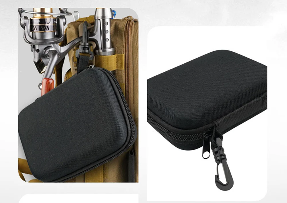 Organizador de equipo de pesca compacta para fácil almacenamiento