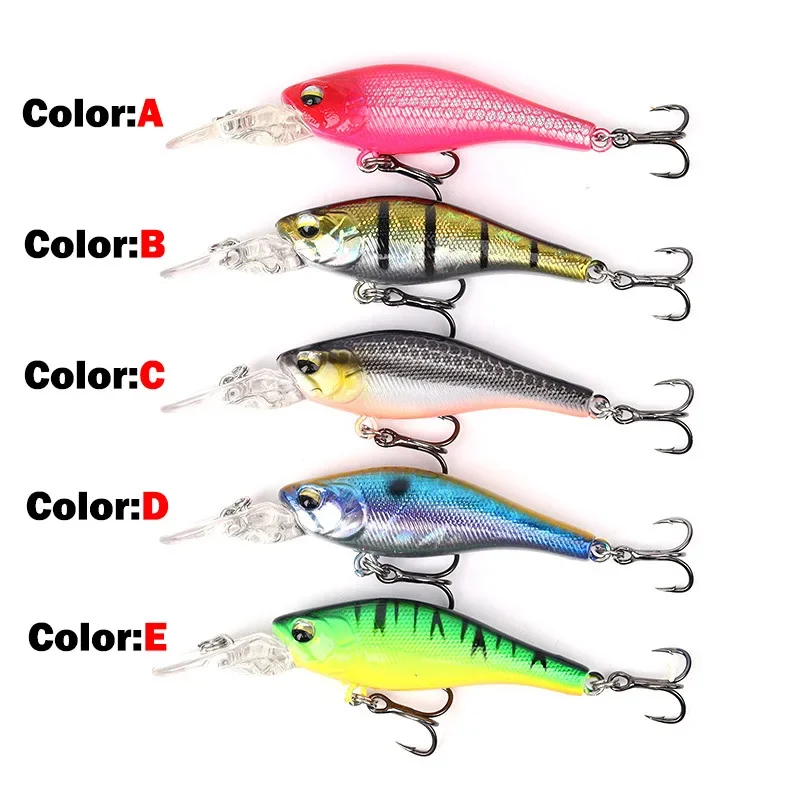 OUTKIT nuevo 1 Uds hundimiento lento Minnow señuelo de pesca 5cm 3,9g columpio realista peces pequeños buceo profundo señuelos duros Japón cebos de invierno - imagen 4