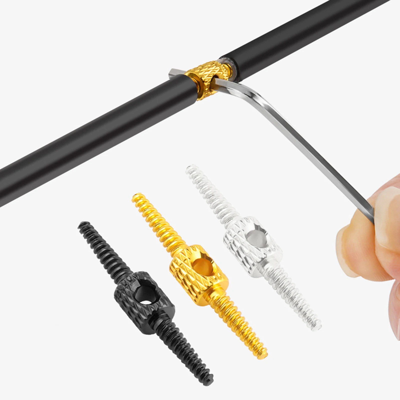 Accesorios de conexión de freno de bicicleta, conector de aleación de aluminio duradero para conectores de tubo de línea de transmisión de freno de bicicleta de montaña - imagen 5