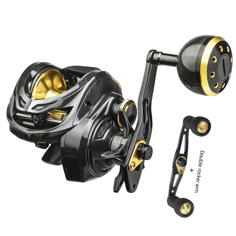 Carrete de pesca Baitcast 6 + 1BB TDC3000 cuerpo de carbono arrastre máximo 16kg señuelo agitar rueda lenta Meta agua dulce al aire libre - imagen 4