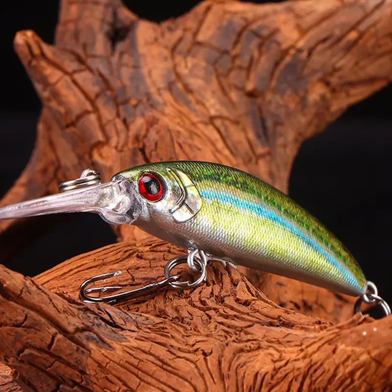 WEIHE 5cm 5,8g 5 colores señuelo duro Artificial impresión 3D pesca pececillo hundimiento cebo para agua dulce y salada - imagen 3