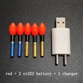 red and 2 battery