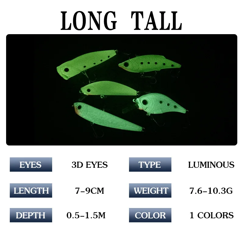Kit Señuelos de Pesca Minnow Hundimiento – Crankbait para trucha y lubina - imagen 3