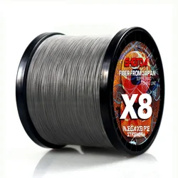 Línea de pesca trenzada GHOTDA X8 ocho hebras PE MultiColor