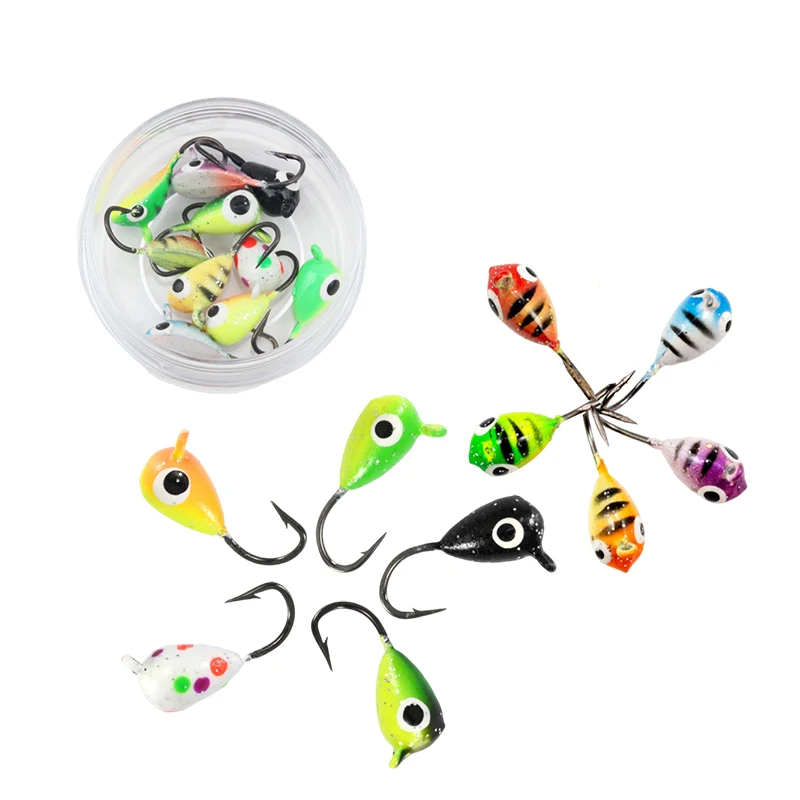 Microjigs para pesca en hielo – Señuelos perca dorada - imagen 3