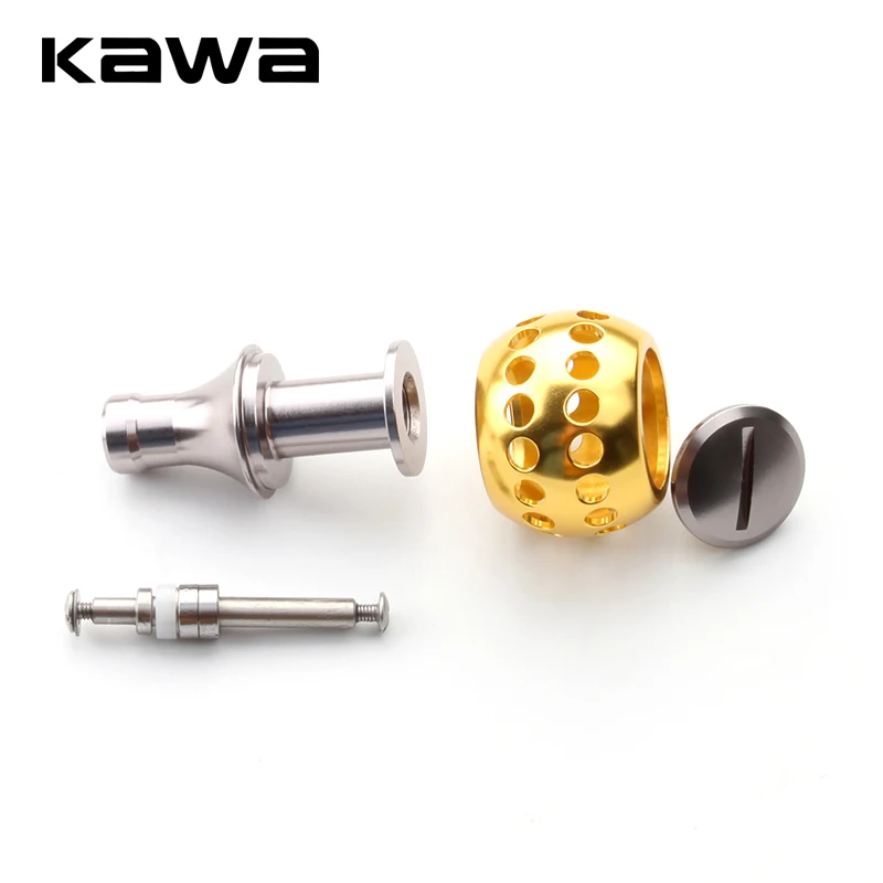 KAWA, nuevo diseño, perillas de mango de carrete de pesca de Metal mecanizado, carretes giratorios de fundición de cebo, accesorio de aparejos de pesca - imagen 3