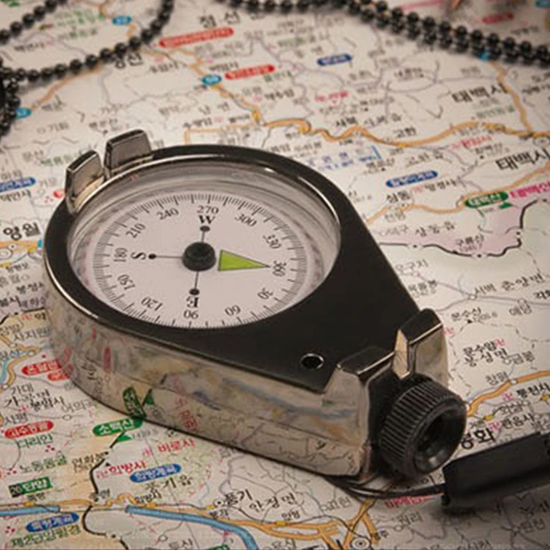 Brújula de Metal americana para exteriores, topógrafos geológicos precisos, impermeables y a prueba de golpes - imagen 2