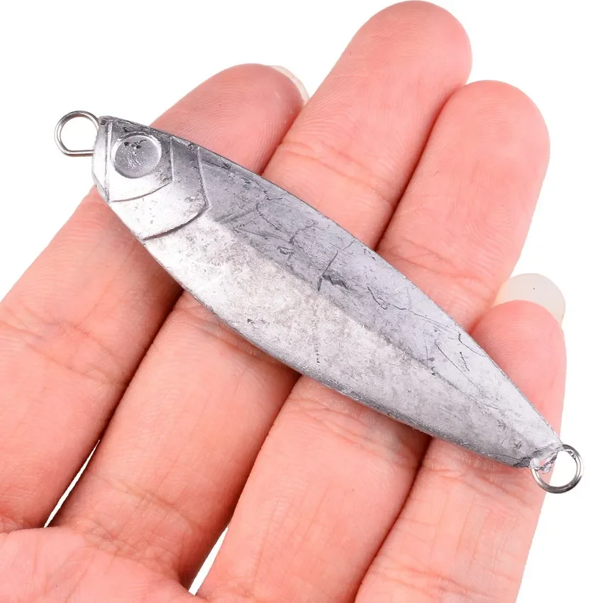 Señuelo transparente para pesca en agua salada, cebo Artificial de fundición a tierra sin pintar, cuchara de fundición a tierra, 7-30g, 20 unidades - imagen 2