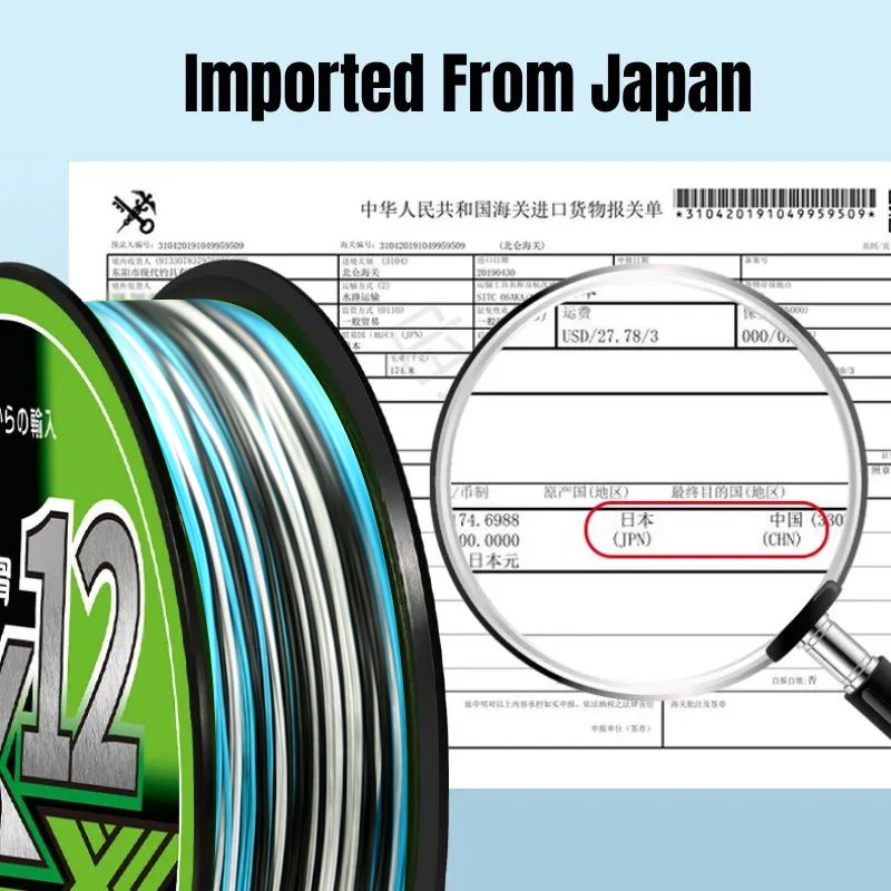 PE-X12 500/300/100M hilo de pescar trenzado 12 hebras súper fuerte suave multifilamento multicolor duradero alambre de agua salada de mar - imagen 4