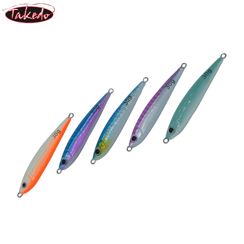 TAKEDO RX08 vientre luminoso 30G 6,5 cm hundimiento plantilla de Metal señuelo cebo hierro agua salada JIgging señuelo de pesca - imagen 2