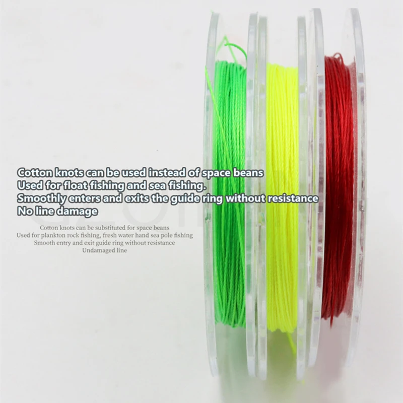 ZYZ Cordset Nudo de algodón – Tope de línea para pesca en roca - imagen 5