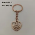 Rose Gold S Keyring
