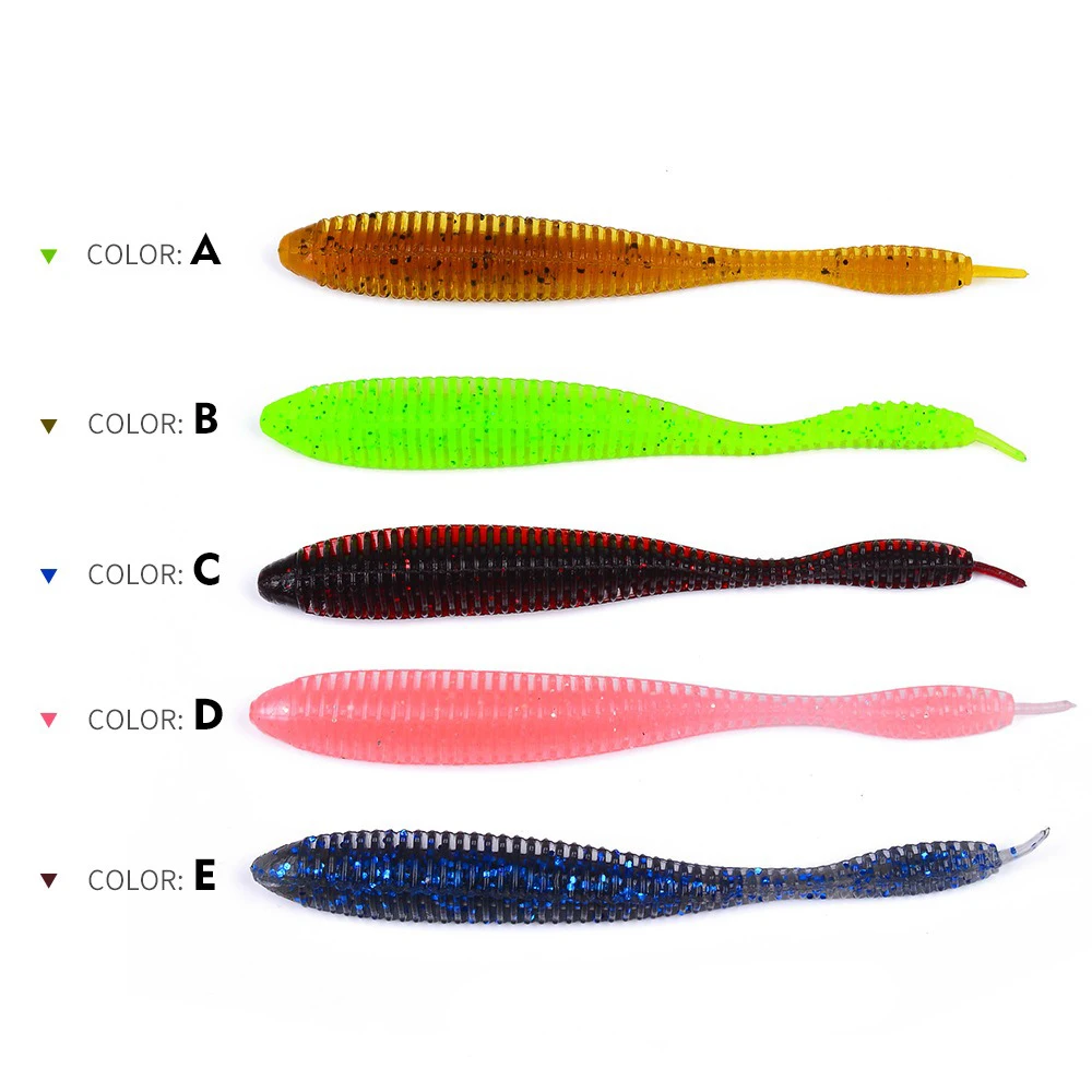 10 unids/set pesca pequeño gusano Softbait señuelo Tanta 100mm 3g Leurre Peche calamar aparejos de pesca lubina PikeTrout Bass Drop Shot - imagen 3