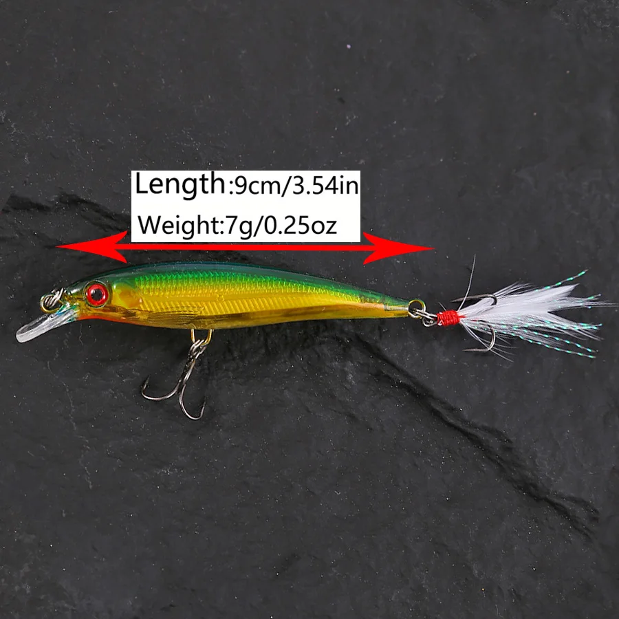 Wobblers hundimiento lento lubina lucio – Señuelos - imagen 3