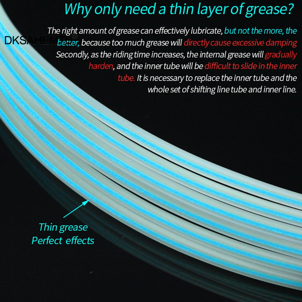 3M Bicycle Brake Shifting Slick Lube Tube MTB Road Bike Internal Cable Routing Bikes Cable Guide Oil Tube Inner Pipe Housing - imagen 4