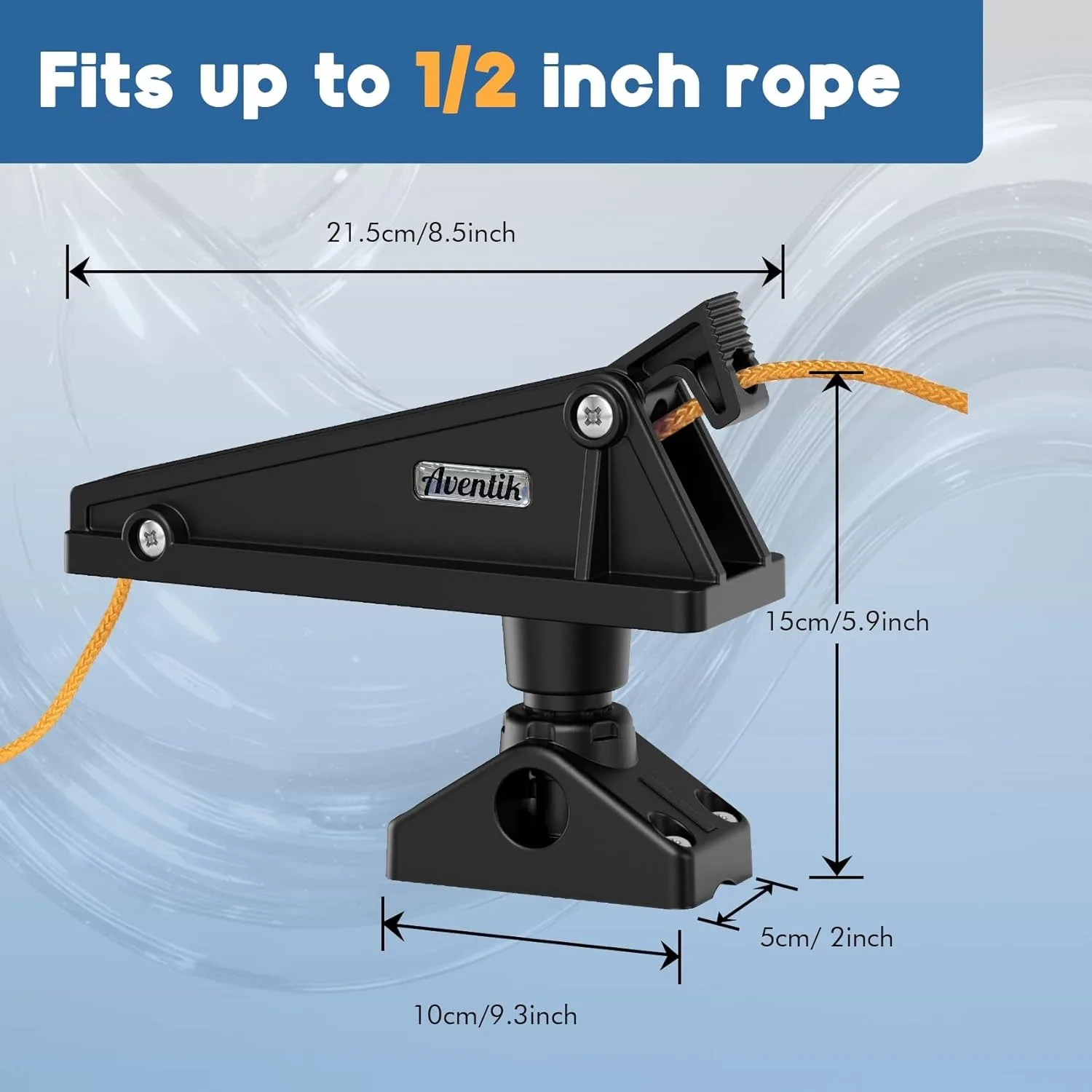Sistema de bloqueo de anclaje para kayak con soporte lateral para cubierta: duradero, fácil de usar para barcos pequeños y kayaks, operación con una sola mano, versátil - imagen 5