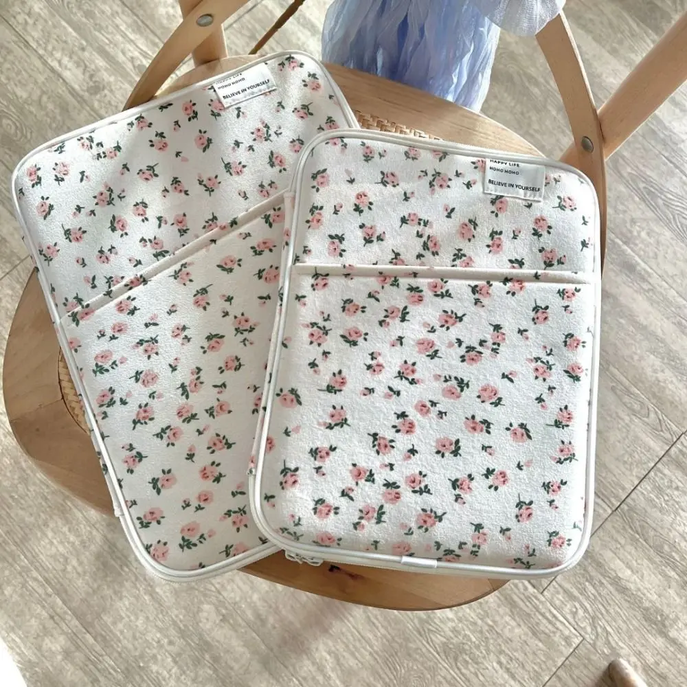 Funda Universal para ordenador portátil de 11/13 pulgadas, funda para portátil de gran capacidad a prueba de golpes, bolsa ultrafina para ordenador portátil con flores rotas - imagen 2