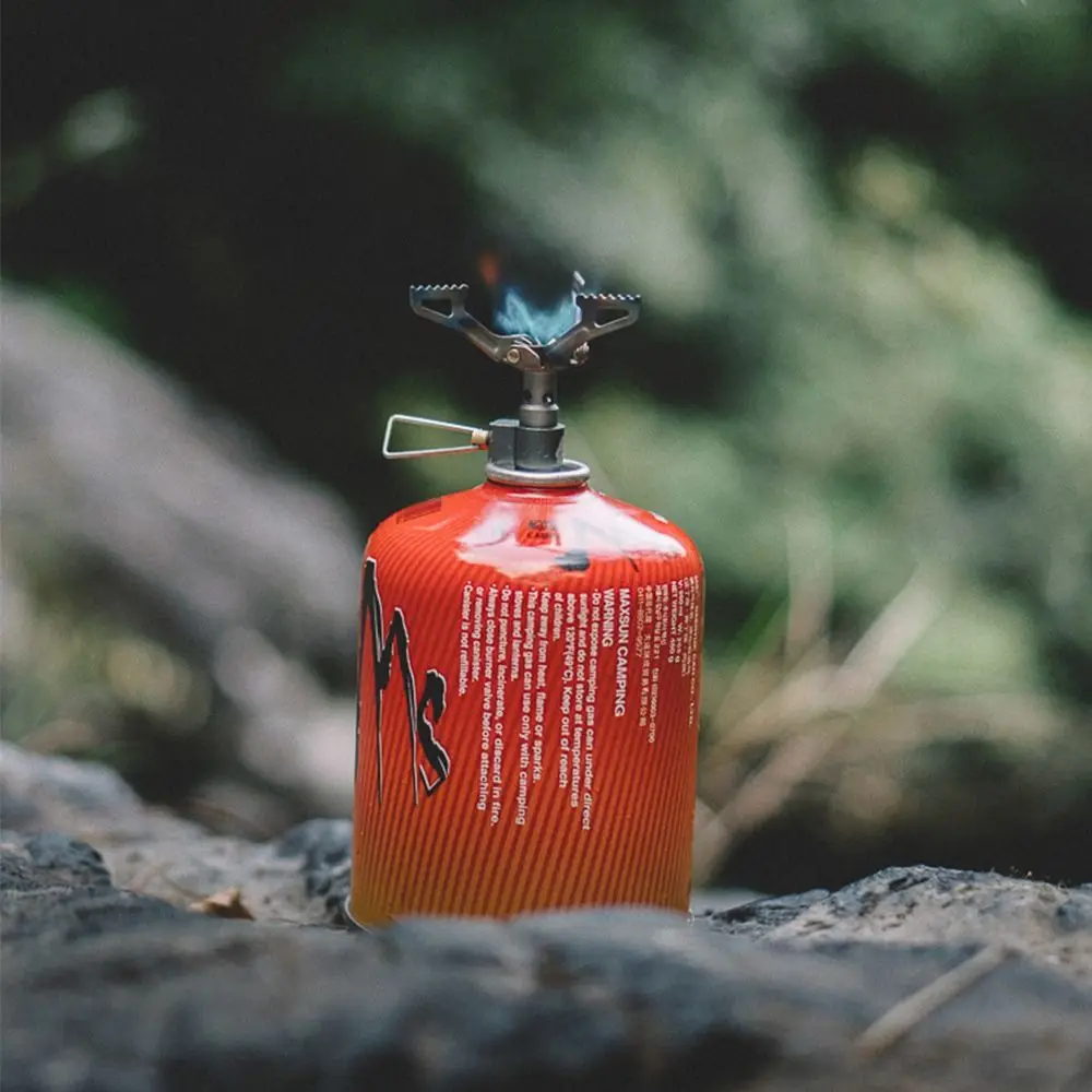 Disfrutando de una acogedora comida al aire libre con estufa portátil