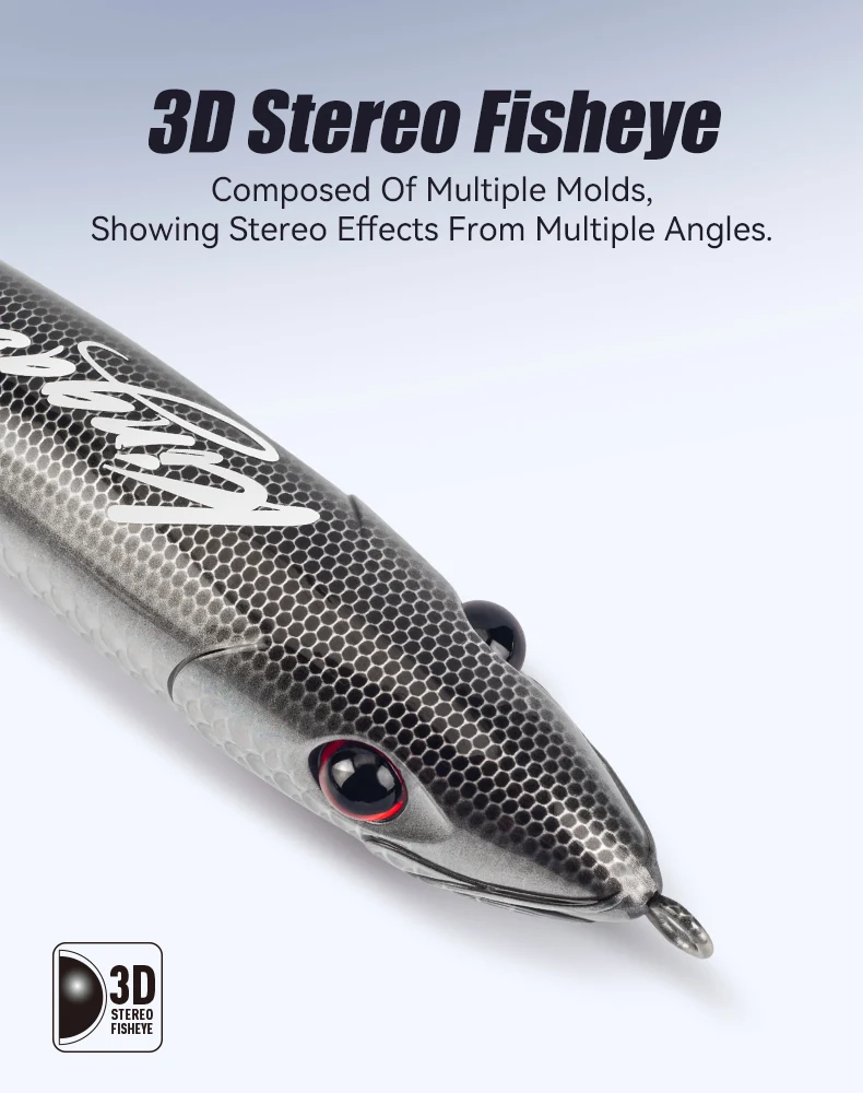 Experimente el mejor señuelo de pesca estéreo 3D para una visibilidad mejorada y efectos realistas de peces