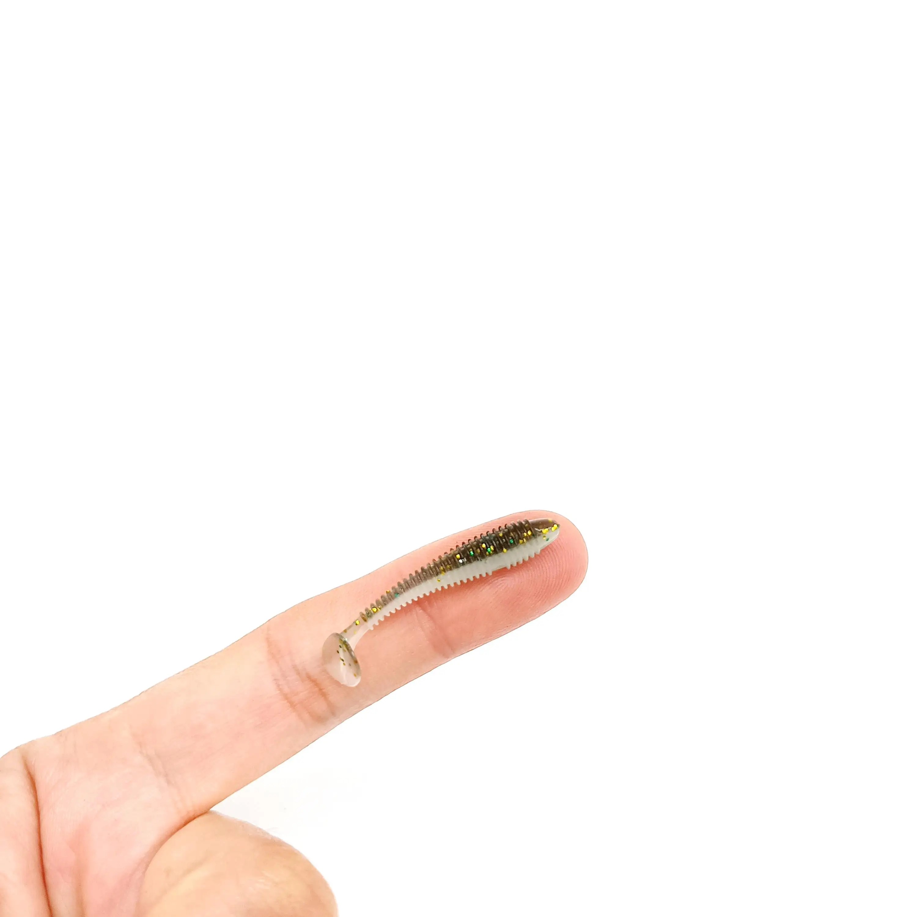 DUODUOYU-Mini señuelo de Pesca suave, 10 piezas, 0,37g/3,5 cm, pequeño Ttail, gusano, Wobbler Isca, carpa, cebo Artificial, aparejos de Pesca - imagen 4