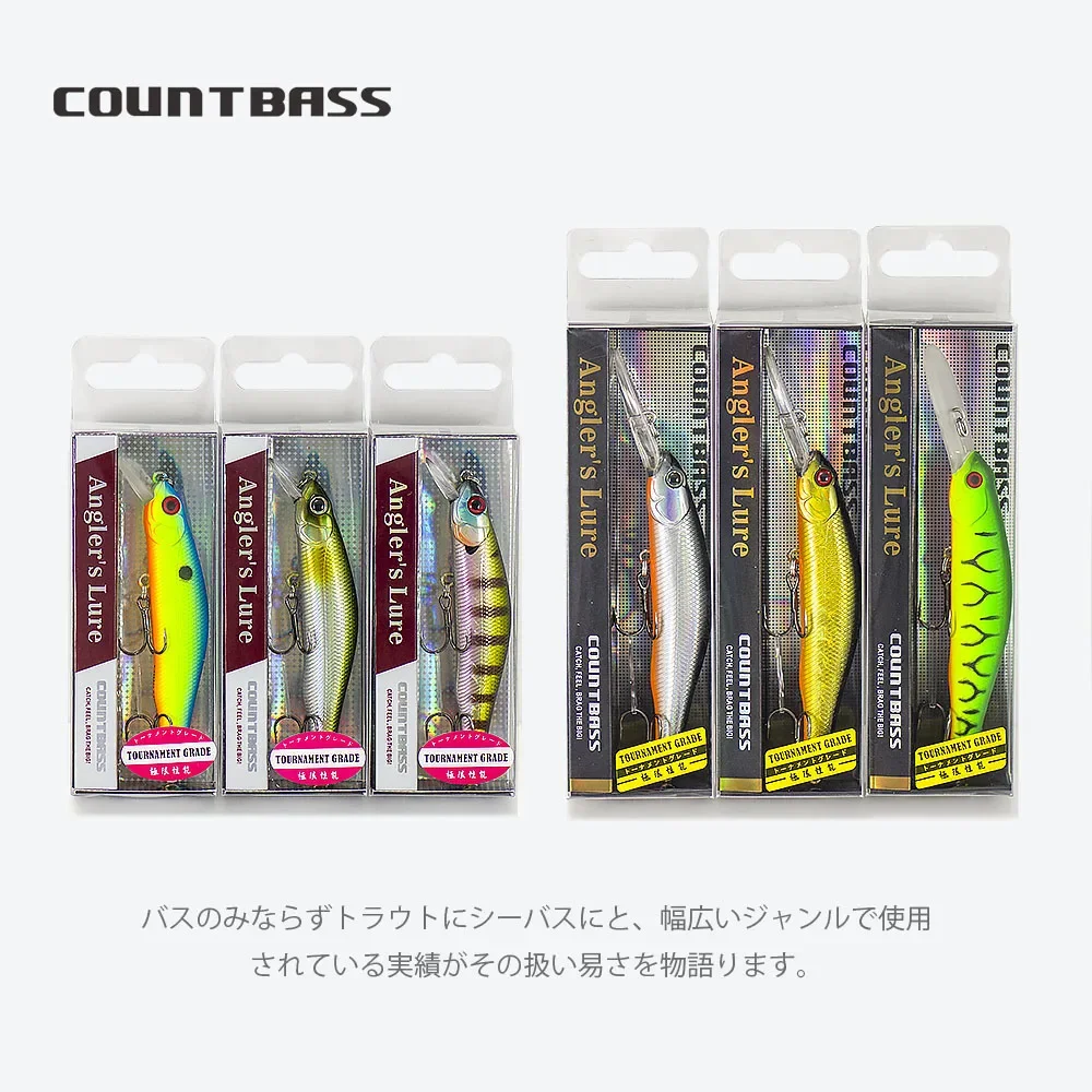 Countbass Cebos duros Minnow 80/90mm – Señuelos wobblers para pesca - imagen 5