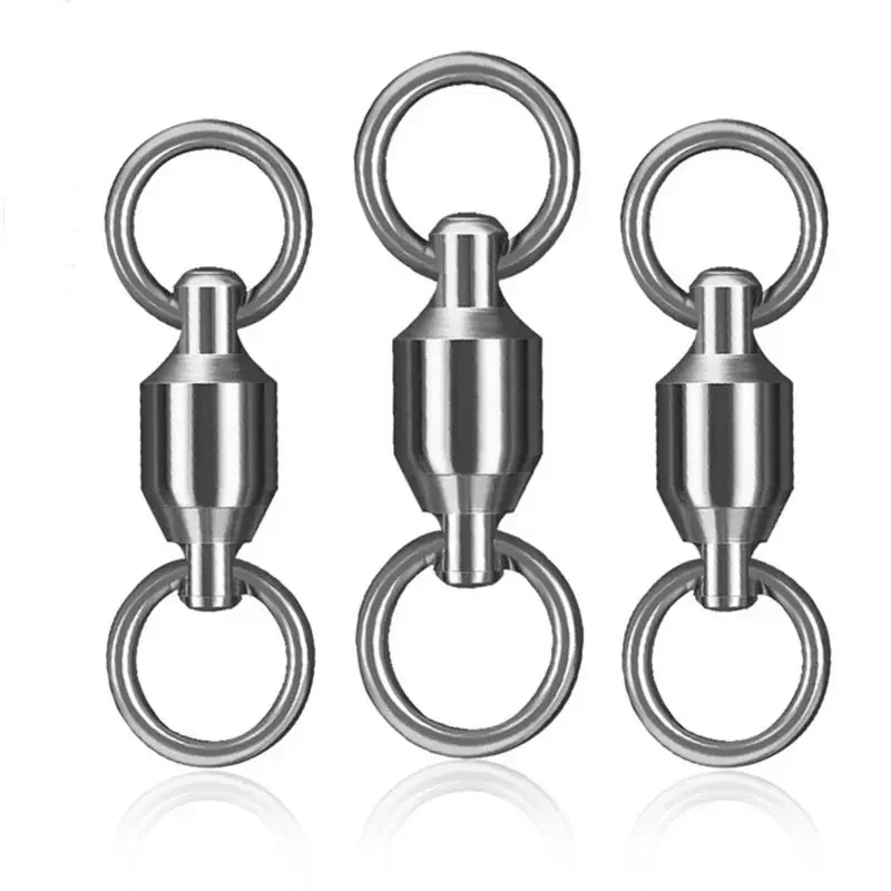 WEIHE 10 piezas 0 # -10 #   Giratorio de rodamiento de bolas con anillo sólido, accesorios de pesca, giratorios de alta calidad, accesorio de pesca - imagen 5