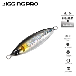JIGGING PRO Metal Jig 20g 30g 40g 60g Ko Zakana SL lento Blatt Cast UP Shore Jigging señuelos señuelo de pesca de agua salada