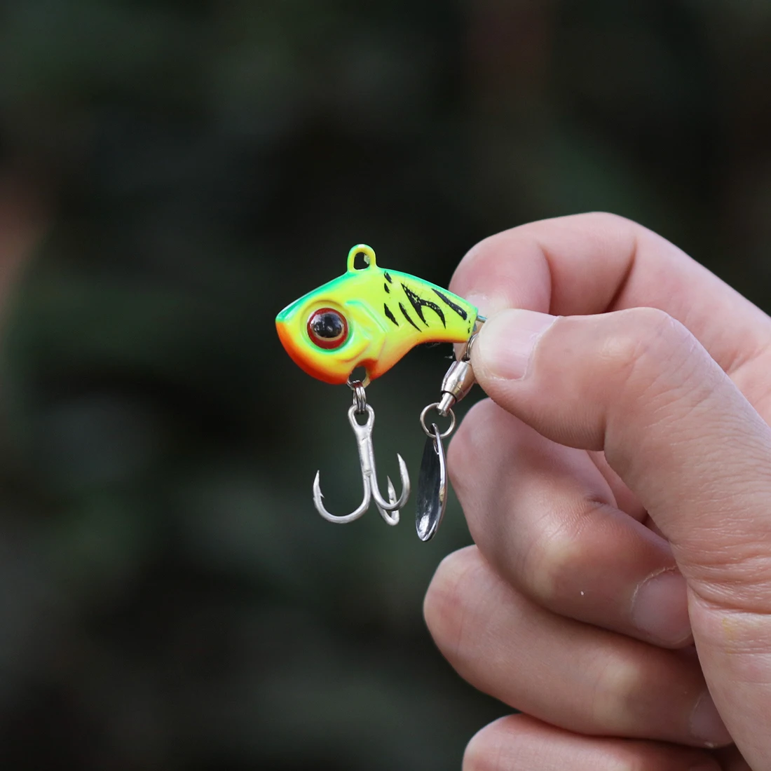 FishTrip 2,5 cm ~ 3,2 cm VIB señuelo de pesca Spinner señuelo subsuperficie señuelo fundición Trolling cebo duro con caja Set - imagen 5