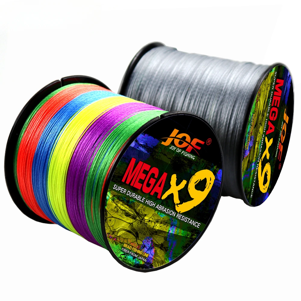 Línea de pesca JOF de 9 hebras, 20LB-80LB, 300M, 500M, 100M, línea de pesca trenzada de PE, línea multifilamento de pesca súper fuerte, carpa de 4 colores - imagen 4