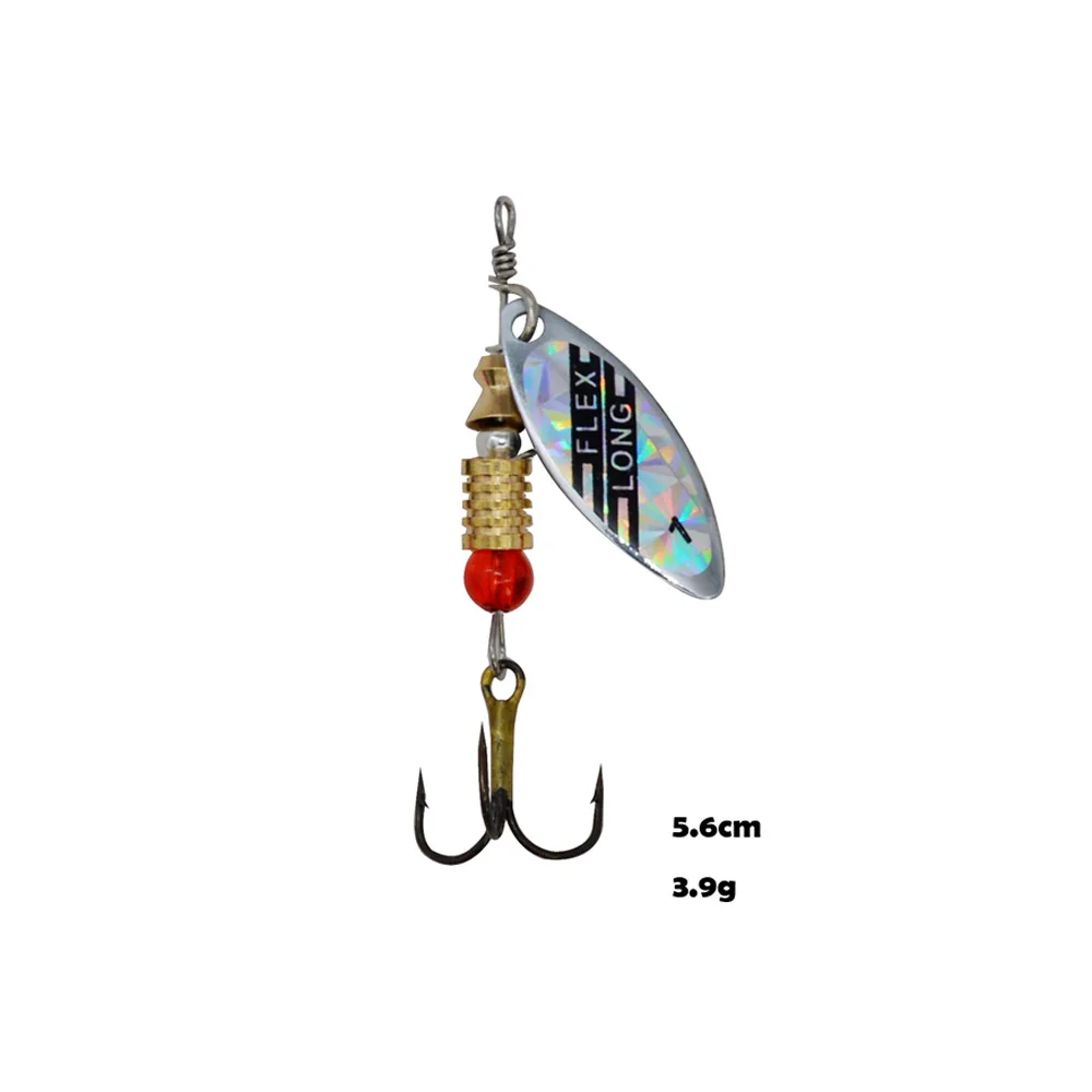 ALASICKA 10 unids/set gota de agua cuchara de Metal Spinner señuelo de pesca con gancho Kit de cebo Artificial para agua dulce y salada - imagen 4