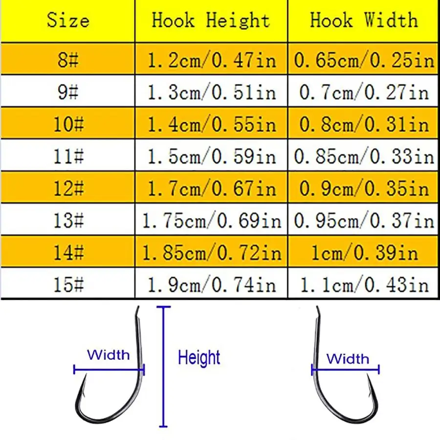 Mejore su experiencia de pesca con nuestros ganchos versátiles disponibles en varios tamaños y especificaciones