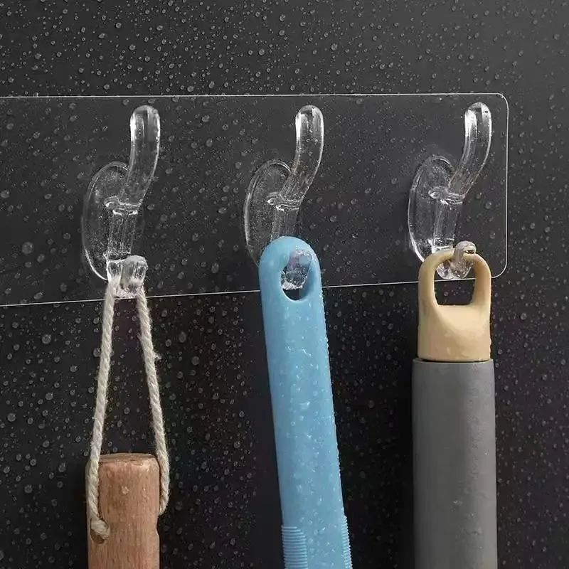 Ganchos adhesivos de pared para baño, colgador de ropa, perchero, colgador de ropa - imagen 2