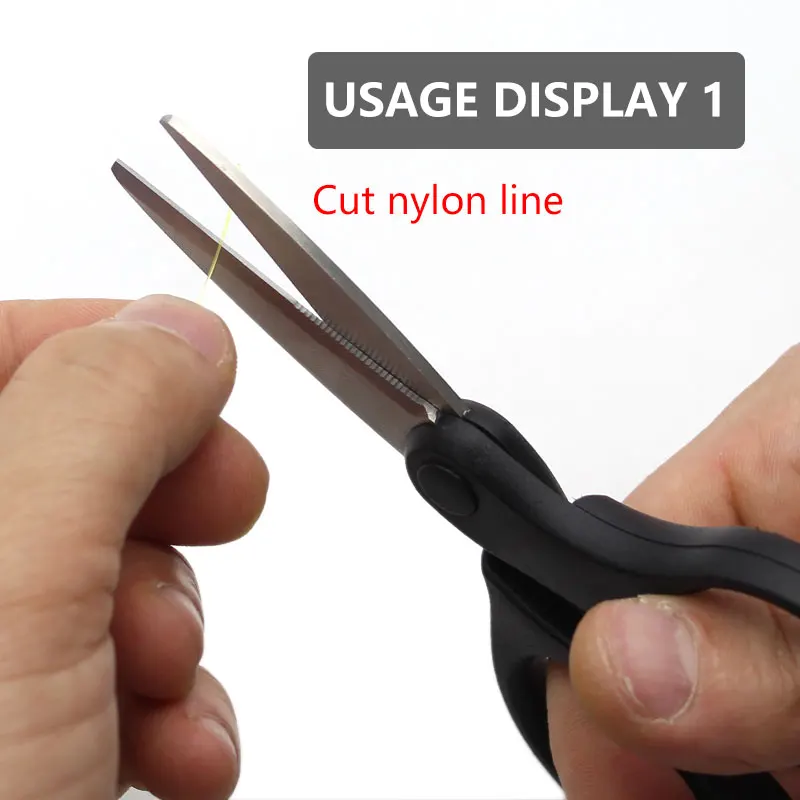 Tijeras de acero inoxidable para cortar sedal de pesca, accesorios multiusos, 1 pieza - imagen 5
