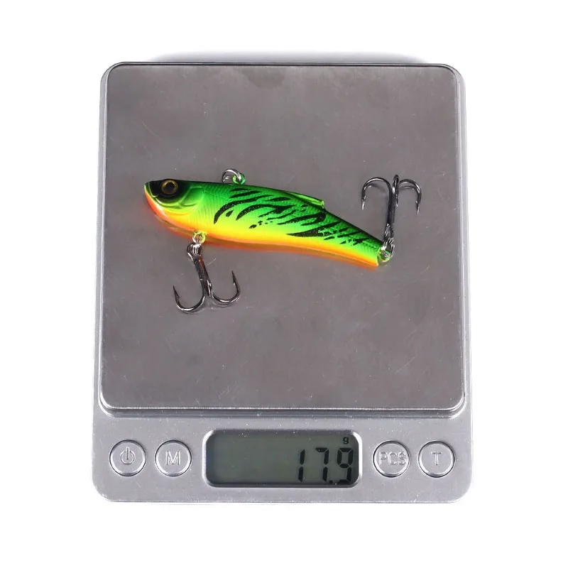 Señuelo de pesca Artificial Vib con ojos 3D, cebo duro, ala de plantilla, Wobbler Crankbait, aparejos de pesca de carpa de invierno de mar, 70mm, 18g, 1PC - imagen 4