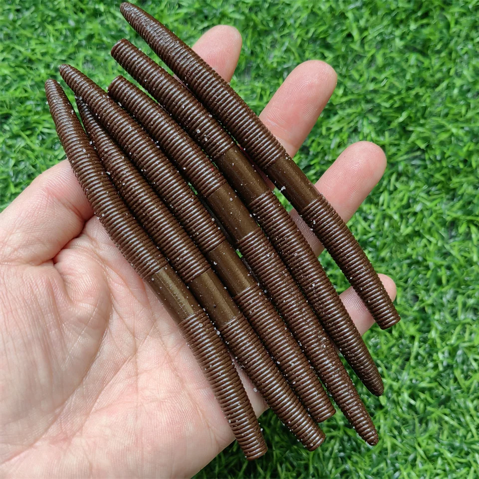 SWOLFY-señuelo de gusano Senko, cebo suave de 4 pulgadas/5 pulgadas, Leurre Souple, Wobblers para todos los peces, señuelo de Pesca de lubina - imagen 4