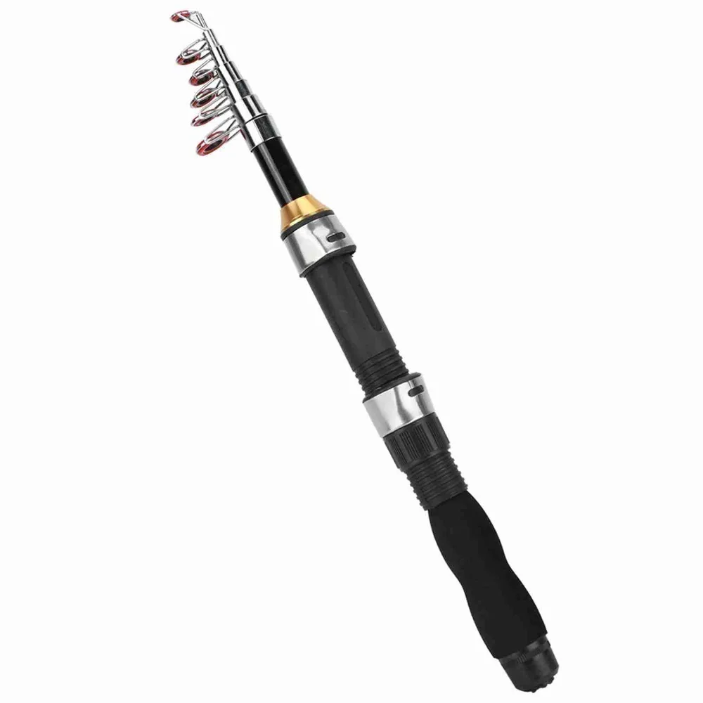 Caña de pescar extensible portátil – Fibra y acero para mar y hielo - imagen 2