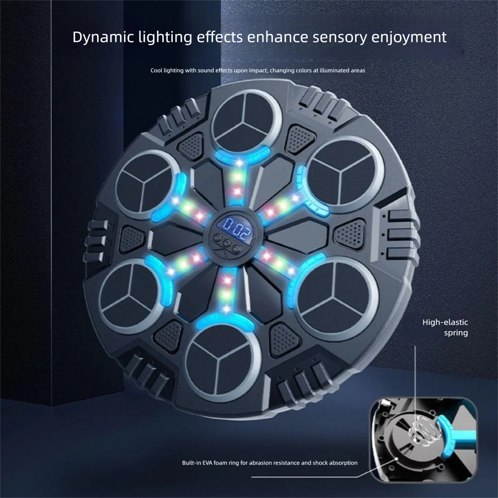 Conexión Bluetooth, máquina de boxeo de música inteligente, montada en la pared, ajuste de 3 velocidades, entrenador de boxeo electrónico, reducción de ruido - imagen 3